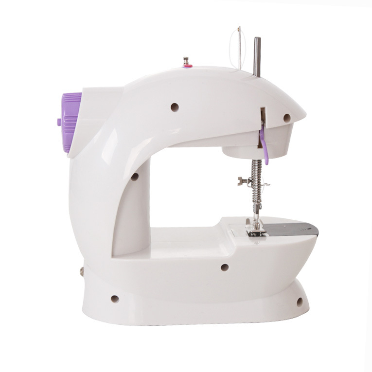 新品202家庭缝纫机家用 电动多功能小型锁边吃厚带自动穿线器