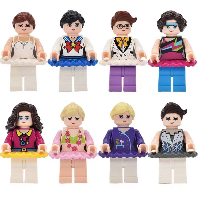 兼容乐高积木人仔小人公仔工程师警察战士特警医护男女孩玩具礼物