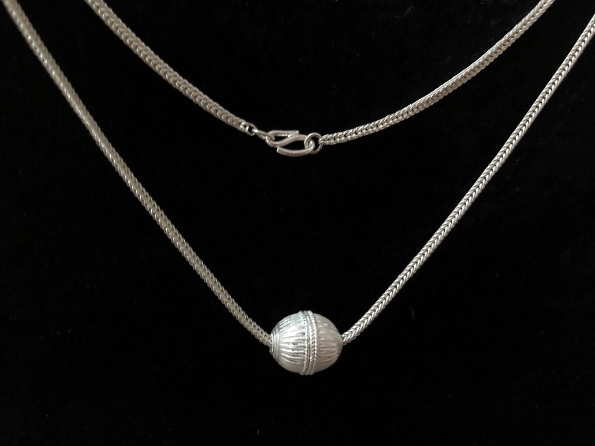 纯银990项链纯手工彝族首饰精致民族风首饰项链