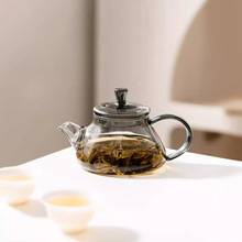 玻璃茶壶小号耐高温加厚迷你泡茶壶家用简约绿茶壶功夫茶具花茶壶