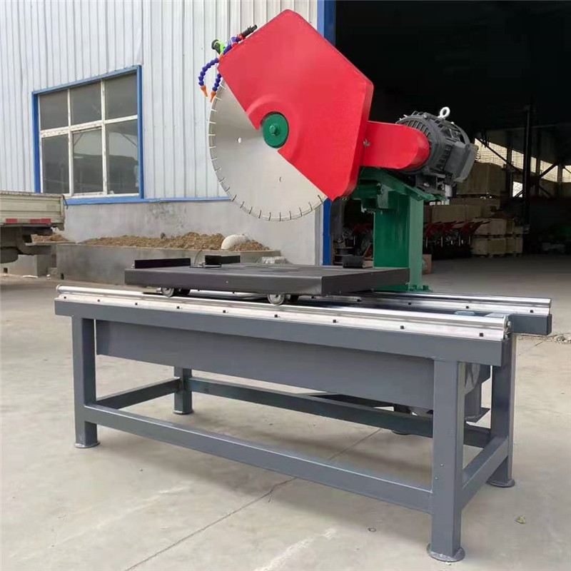 轨道式大理石瓷砖切割机 800型耐火砖切缝机 电动台式石材切割机