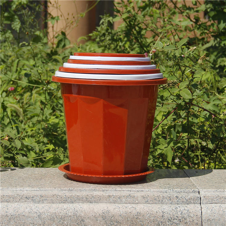 塑料花盆苗木花卉高腰圆形兰花盆加厚圆形花盆育苗盆生产厂家批发