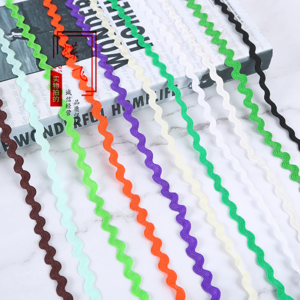DIY Handmade Lace Sailor Belt/Mountain Road Belt/Word Lace 5mm 0.5 Polypropylene Fiber S Belt Spot Supply