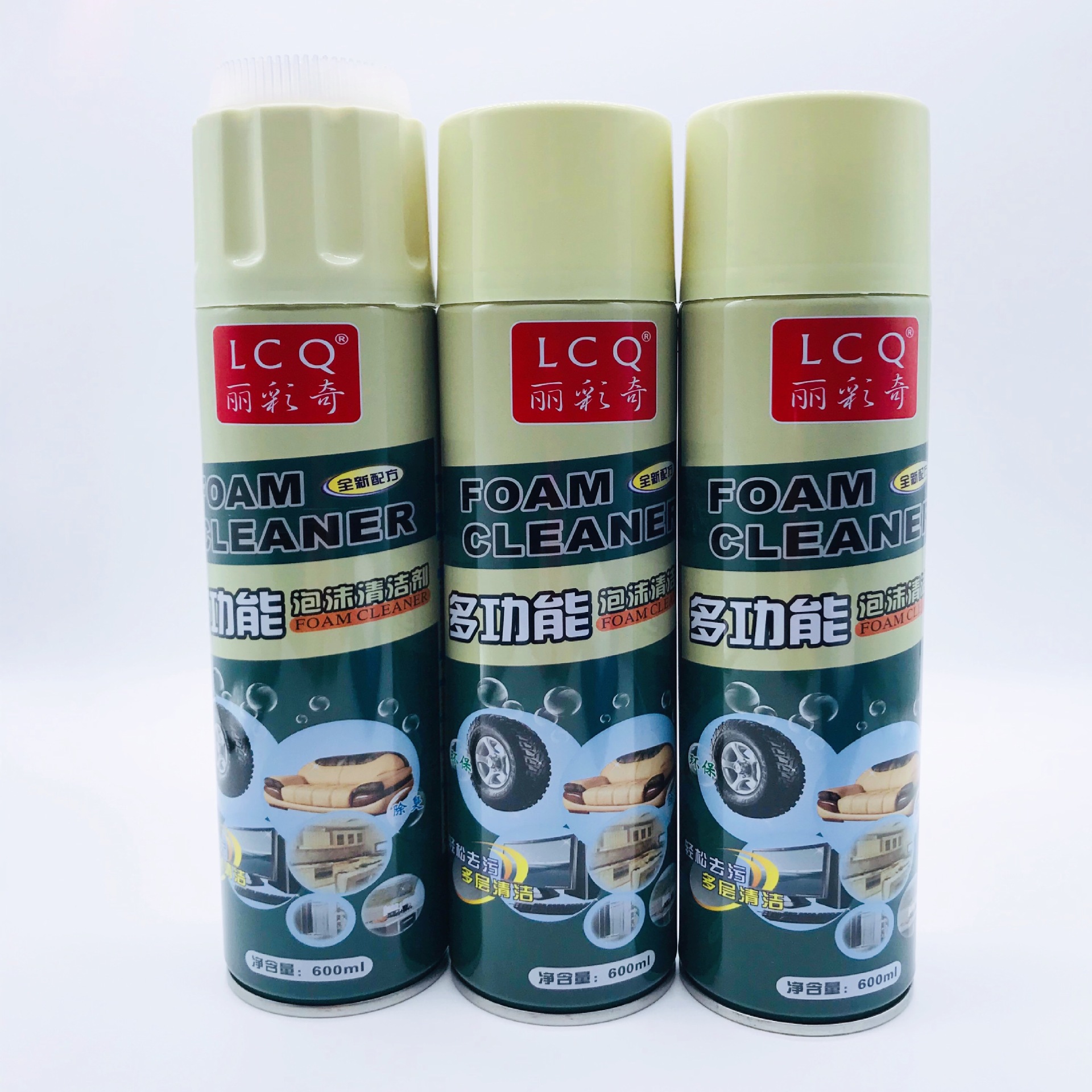 丽彩奇多功能泡沫清洗剂皮具沙发布艺地板轻油烟机清洁剂家车两用