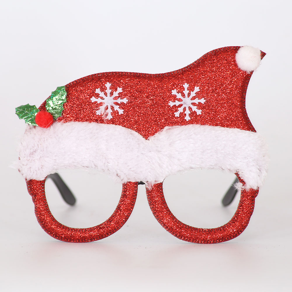 Cross-Border Christmas Decoration Glasses Christmas Adult and Children Photo Props Snowman Tree Bow Glasses Frame