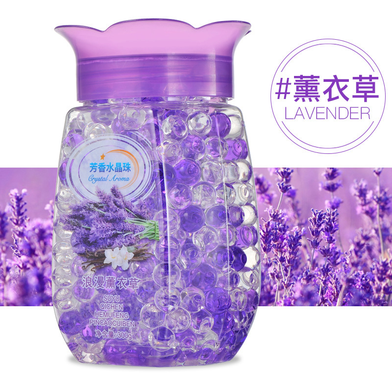 Deodorant Transparent Crystal Aromatic Beads Household Bedroom and Toilet Fragrance Retaining Bead Aromatic Beads Aromatherapy Air Freshing Agent