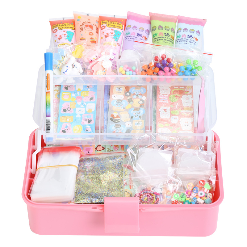 [Spot] Goka Set Cream Glue Goka Set Goka Stickers Girl Toy Goka Plate Stickers Set