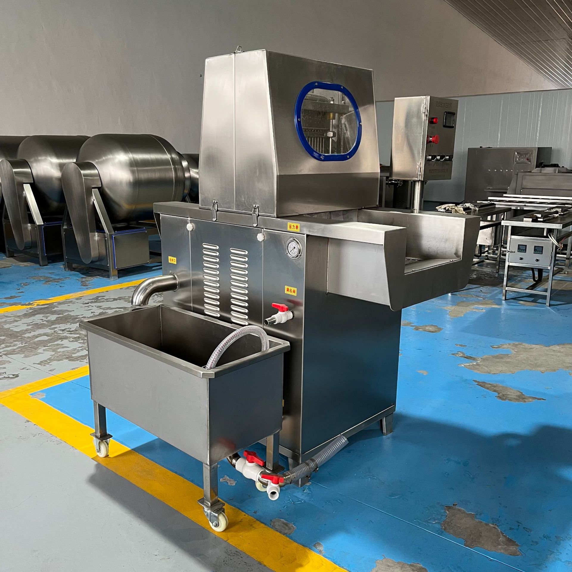 商用腊肉腌制盐水注射机 大型全自动不锈钢雪花牛肉注射腌制设备