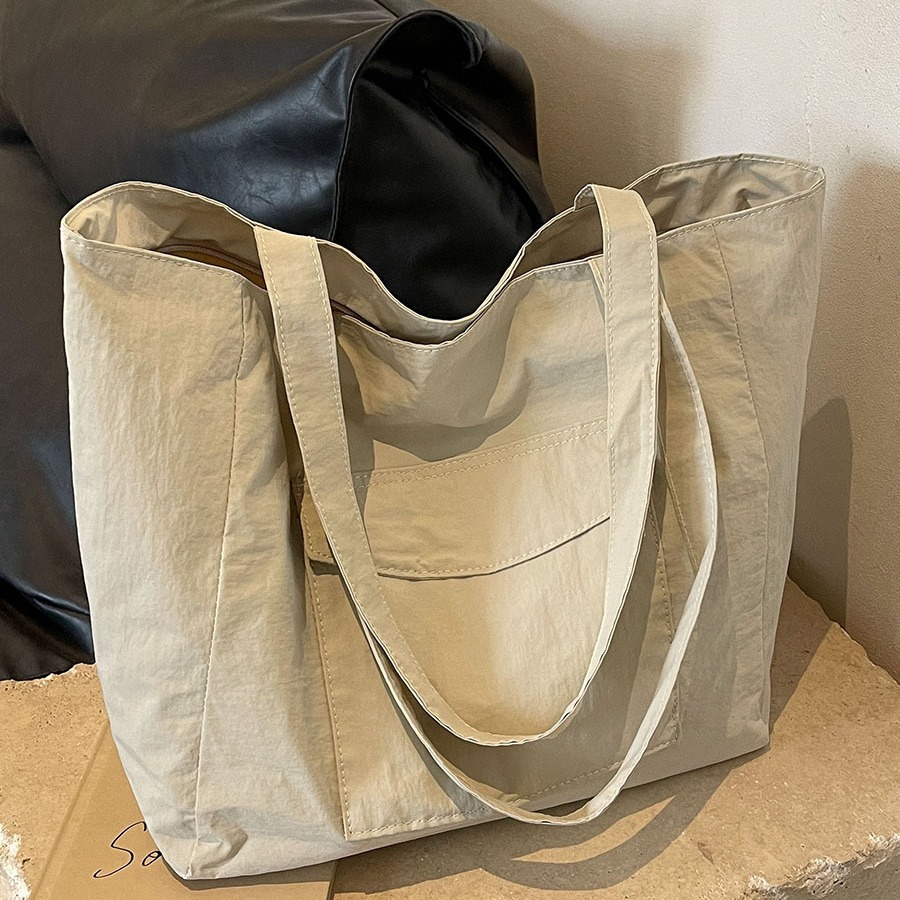 帆布包大容量包包女2024新款休闲上班通勤布袋学生上课单肩托特包