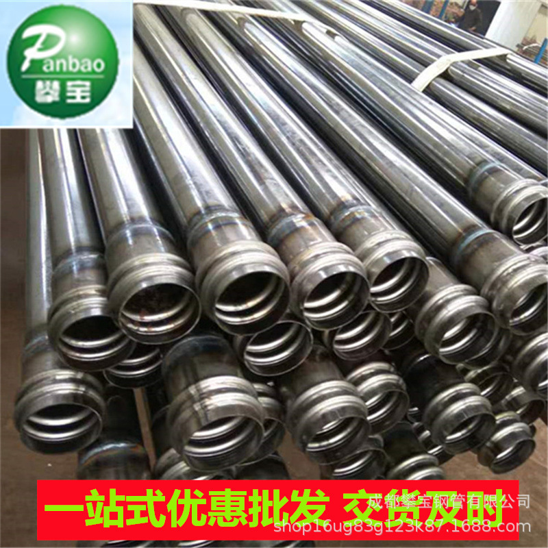 声测管48/50/57mm灌注桩基超声波检测管钳压式声测管安装快捷