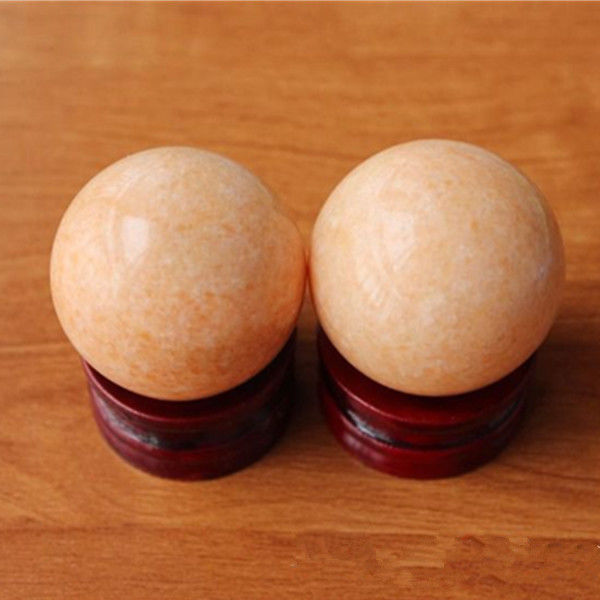 实心玉石健身球手球保健球把玩手握转球中老年健身器材手盘球