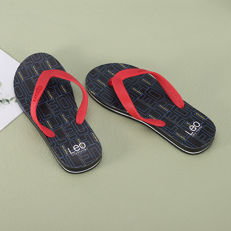 Flip Flops Summer Flat Non-Slip Wear-Resistant Sandals New Indoor and Outdoor Men's Casual Beach Slippers Wholesale