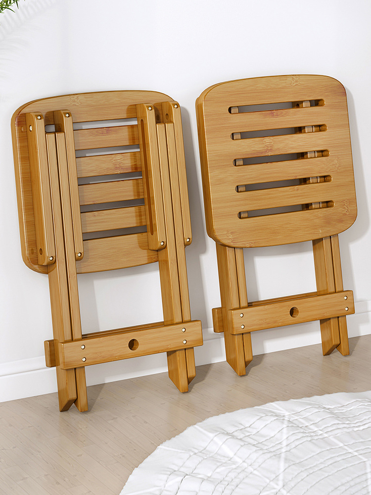批发折叠凳家用客厅茶几小板凳户外便携式矮凳儿童门口穿鞋换鞋竹