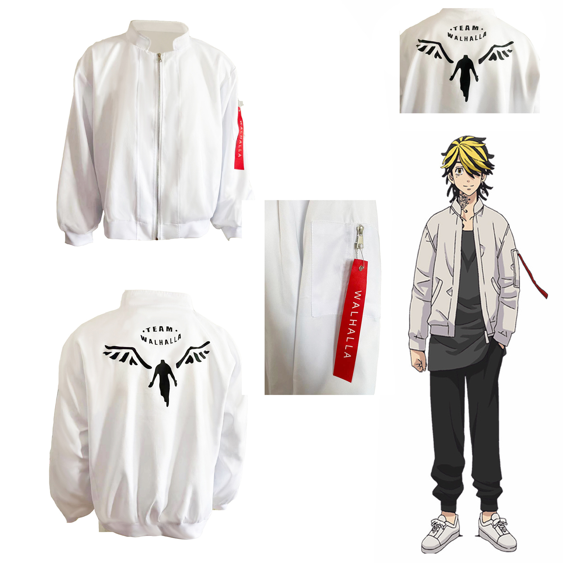 2024新款东京复仇者 芭流霸罗同款动漫夹克cosplay周边3d刺绣外套