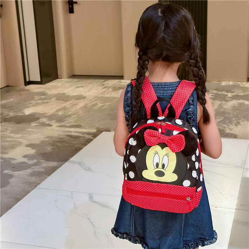 New Children's Bags Cartoon Mickey Girl Kindergarten Backpack Casual Cute 3-7 Years Old Girl Backpack