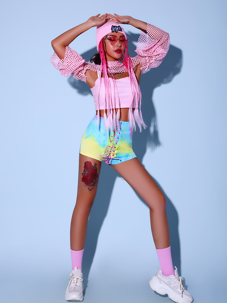 靡瑟品 女团演出服套装性感韩舞服装打歌服跳舞衣服爵士舞蹈服女