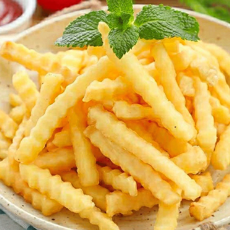 波浪薯条kfg麦当曲薯条冷冻波纹薯条油炸半成品空气炸锅食材-阿里巴巴