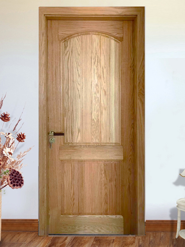 原木门锭制纯实木门全木门红橡木原木套装卧室门松木门室内房间门