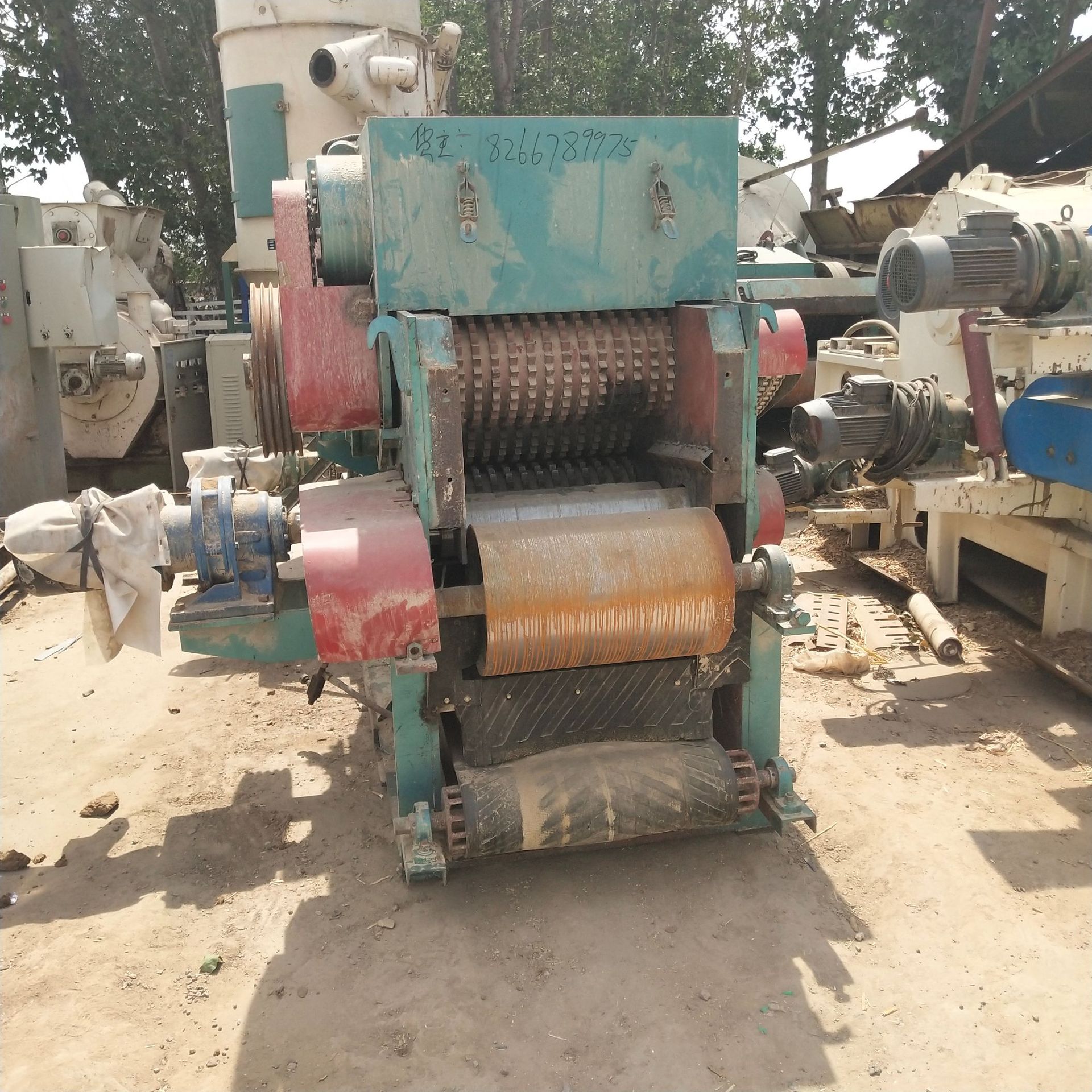 现货出售 二手216型树皮削片机 二手鼓式木片机 二手木材削片机