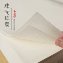 熟宣工笔画纸蝉翼珠光云母清水矾宣纸工笔画作品纸练习纸白描