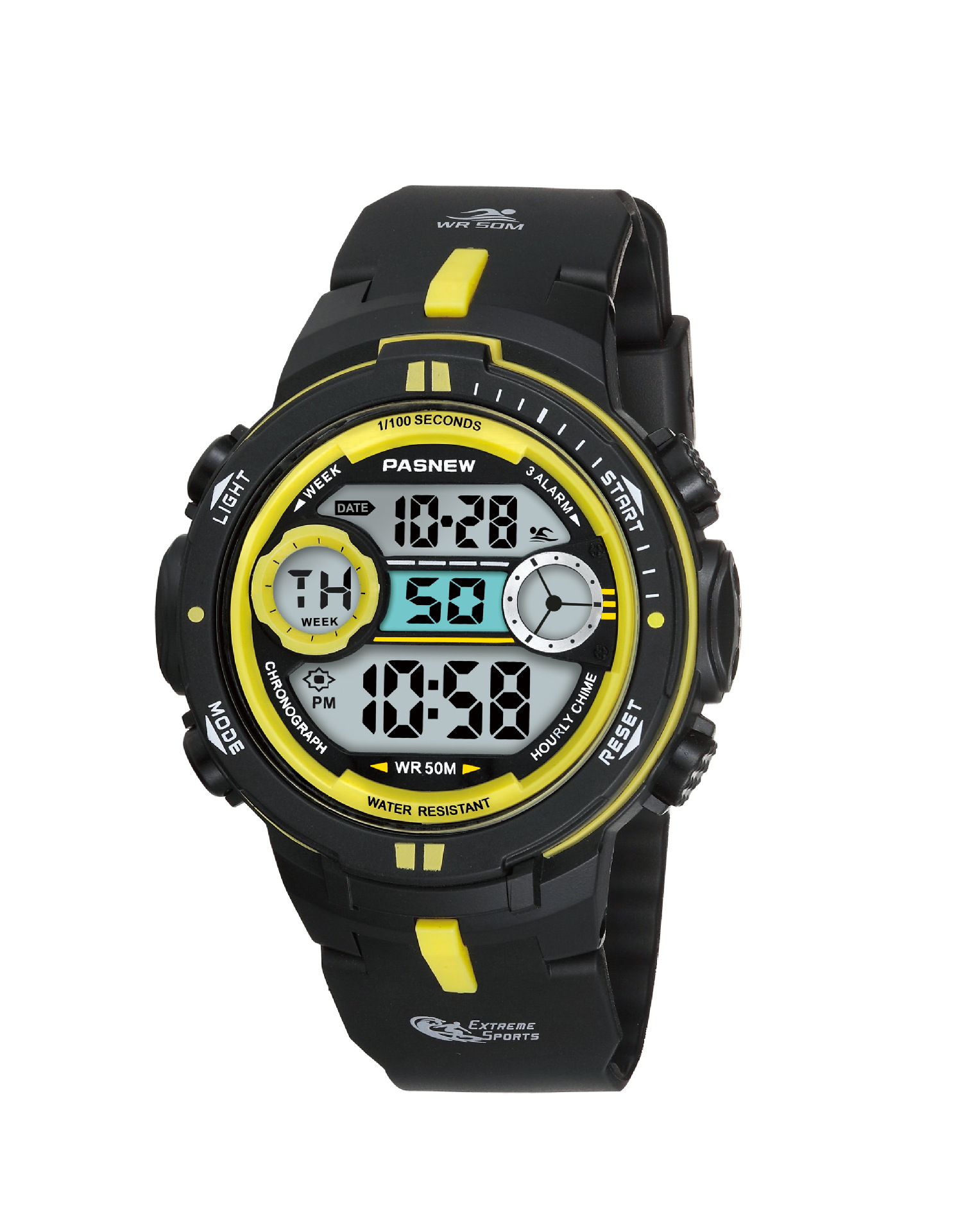 百圣牛大表盘大数显学生专款炫酷潮品运动休闲型手表pse-462