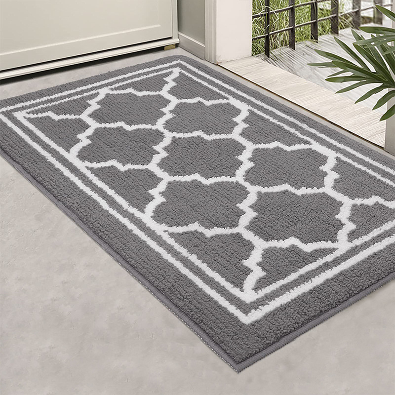 Cross-Border Polypropylene Fiber Blanket Morocco Ins Home Mat Door Mat Home Doorway Dust Removal Non-Slip Door Mat