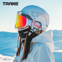 女安全滑雪安全帽年Trake2023ABS单安全安全款帽装备簷专业双板成