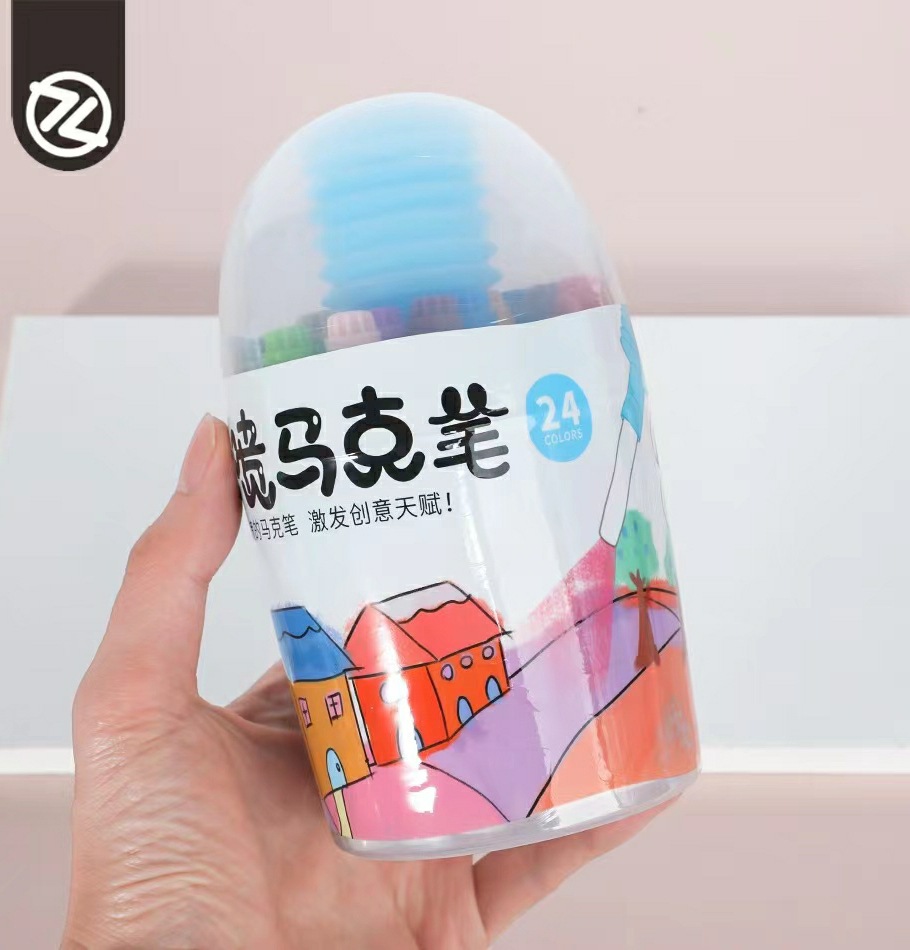 智高喷喷笔kk牌12色24色36色喷喷马克笔学生水彩笔画画笔 喷色笔