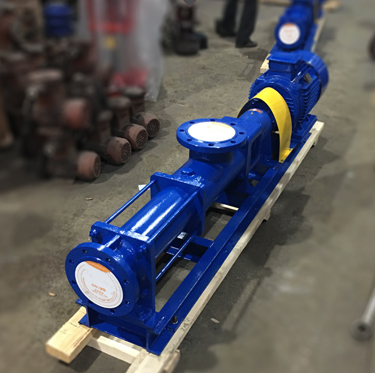 g型单螺杆泵 污泥螺杆泵g25-2 带调带变频电机螺杆泵