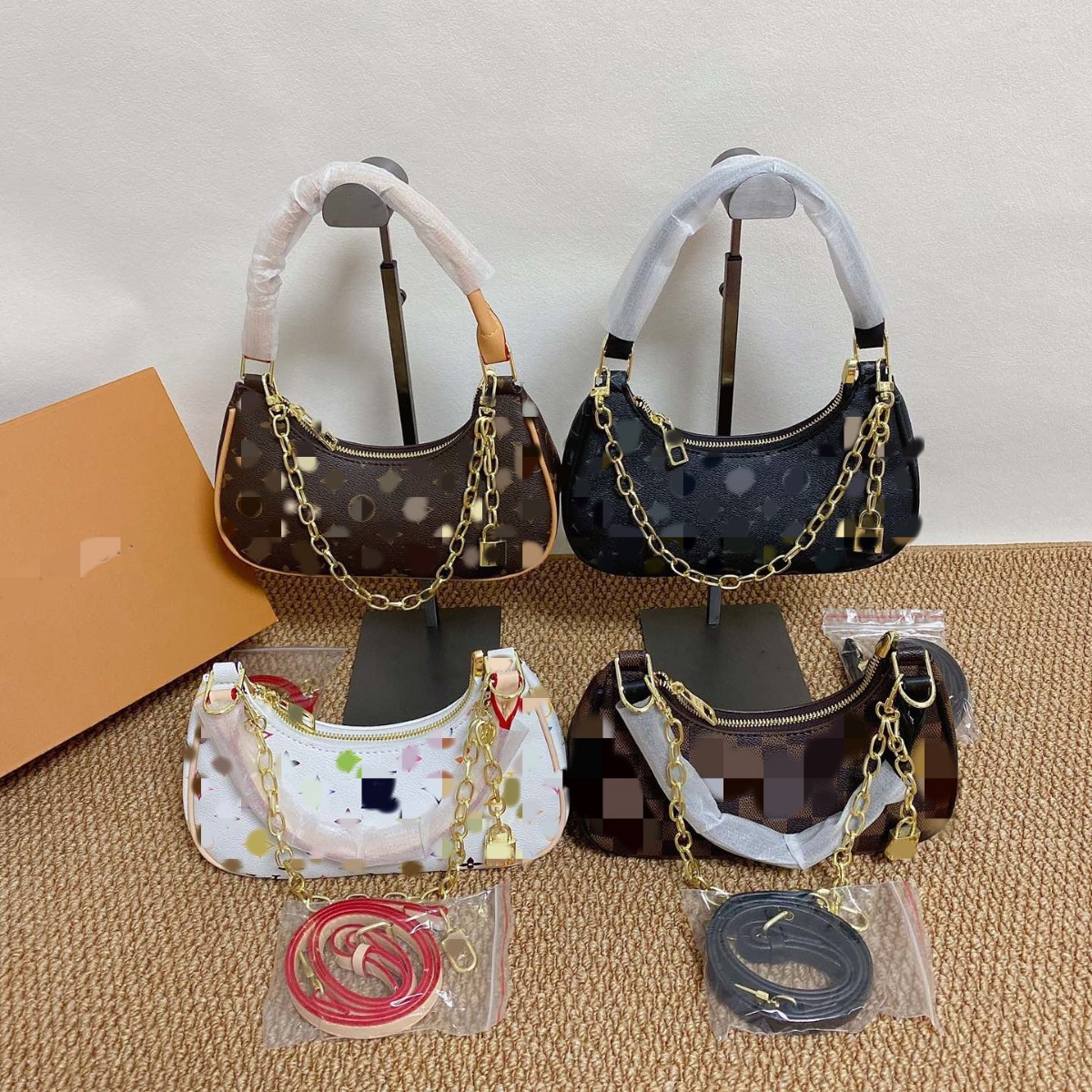 包包外贸新款老经典单肩包女斜挎腋下链条女包原单复刻厂家直销