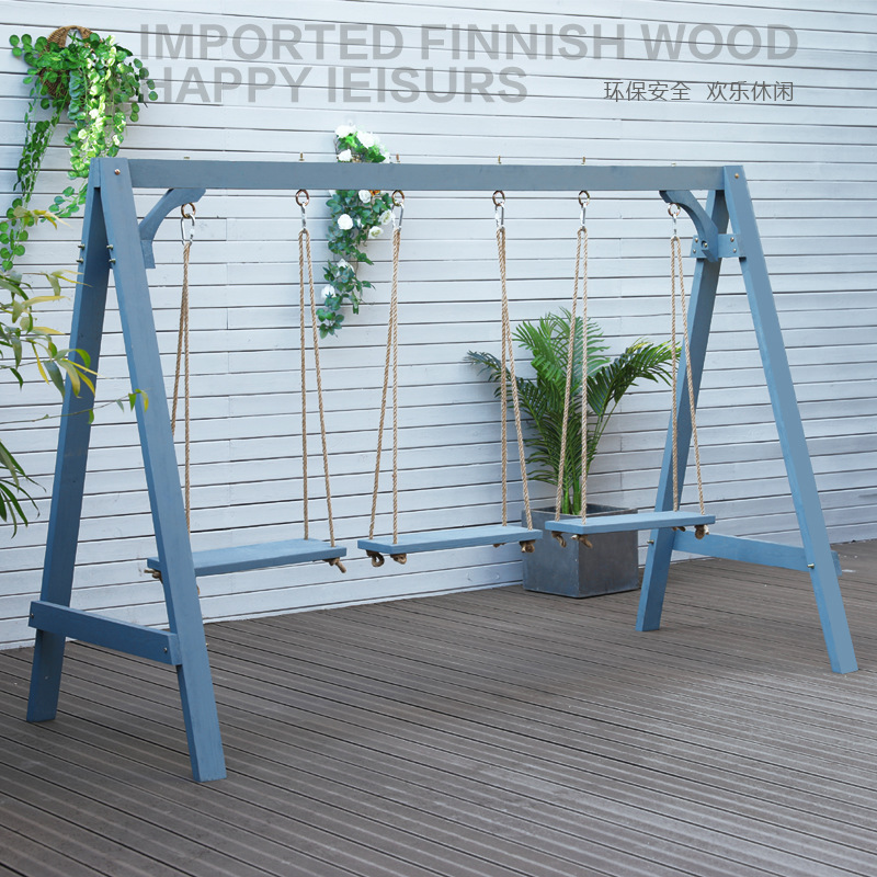 防腐木秋千吊椅户外庭院室外院子阳台花园儿童荡家用实木摇椅大人