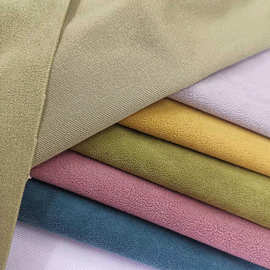 现货供应 羊羔绒富皮绒小羊绒颗粒绒绒布面料 服装包装玩具布料