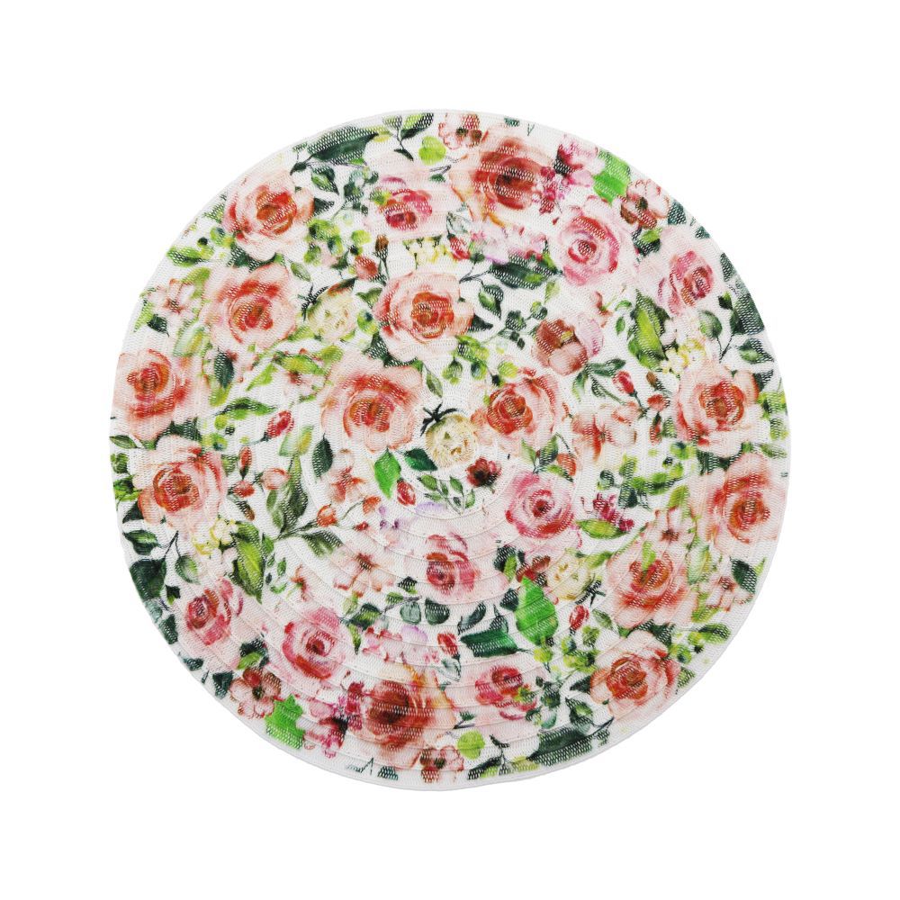 Customized Disc Ribbon Color Printing Placemat Home Simple Hotel Restaurant Table Mat Insulation Mat Wholesale Washable