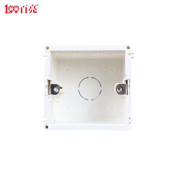 86型pvc加厚耐用通用暗装开关插座底盒接线盒家用拼装阻燃下线盒