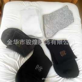 厂家现货批发秋冬保暖袜子男款袜子数字款