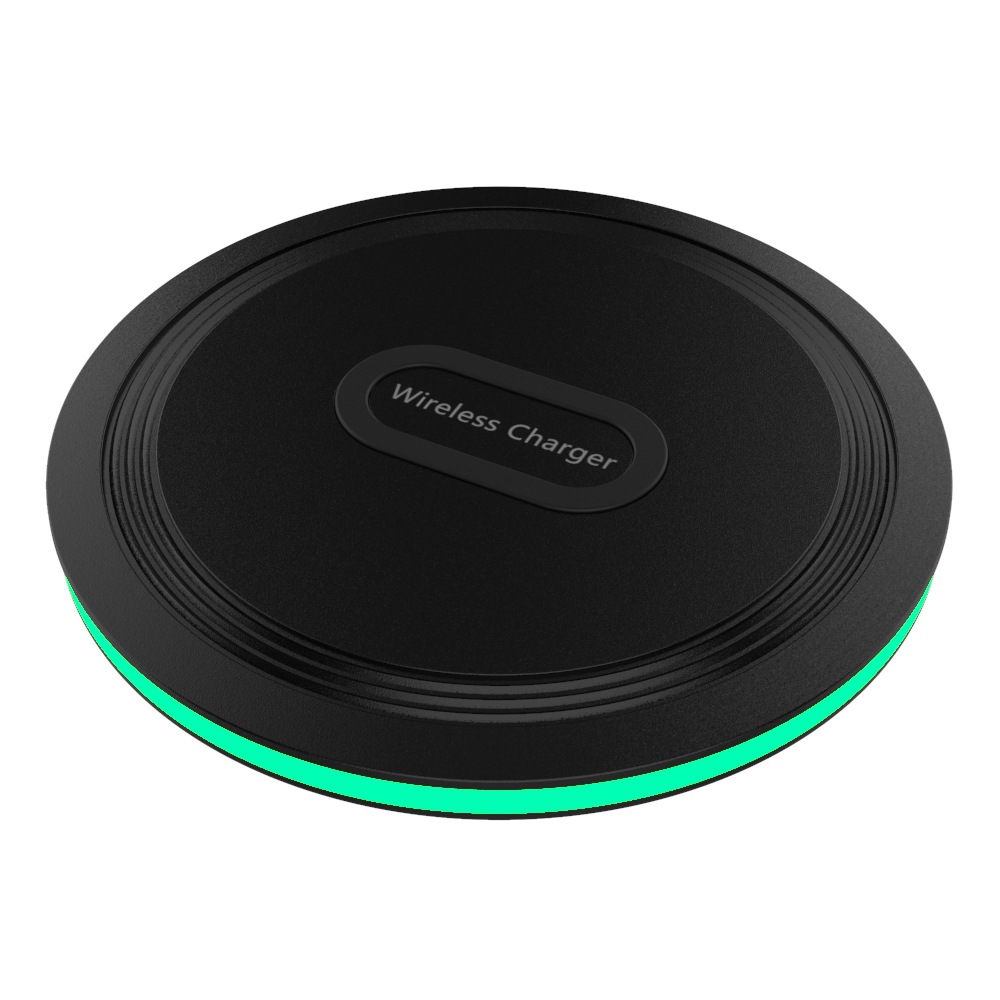 新款迷你小圆盘15瓦qi无线充电器手机无线充通用适用于苹果快充电