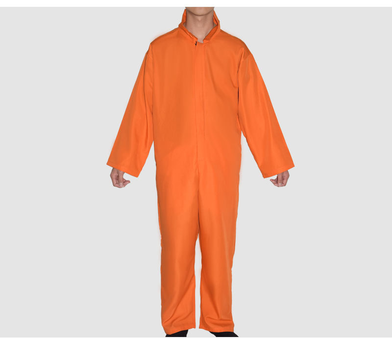 万圣节囚犯cos成人舞台表演衣服罪犯角色扮演服装囚服