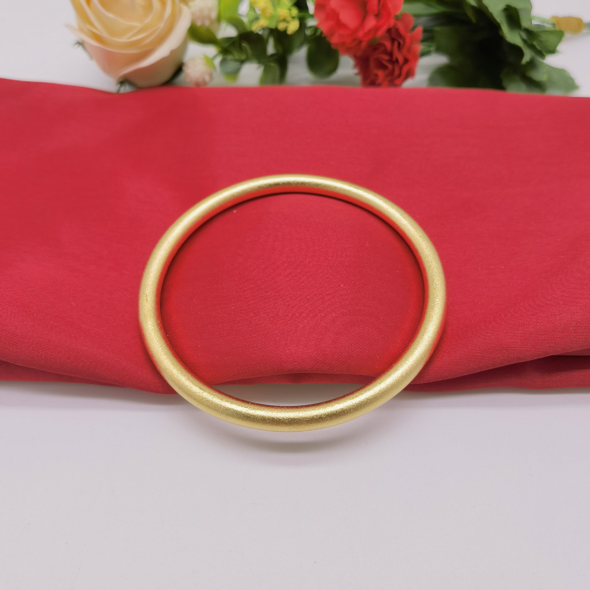 古法传承手环批发越南沙金女磨砂手镯网红款小红书抖音直播金手镯