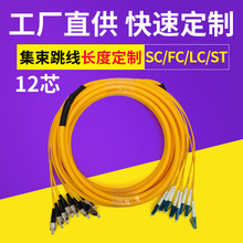 12芯分支跳线室内集数光缆子母光纤电信级机房专用SC FC LC ST