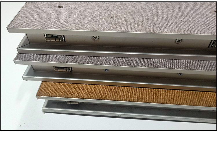 移动宣传广告屏风无缝艺术展板隔断亚麻布书法字画作品挂画展示板