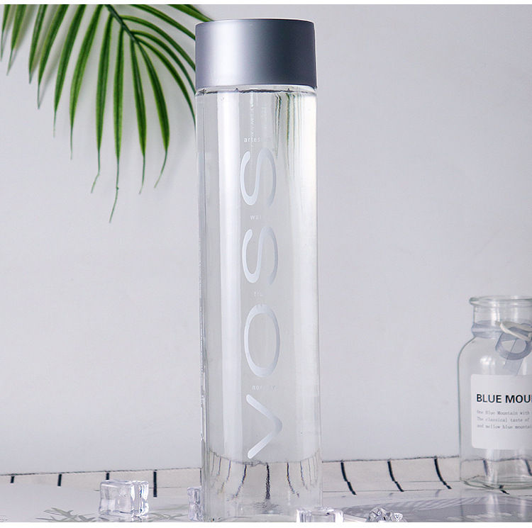 挪威芙丝voss 无气/含气矿泉水玻璃瓶 800ml*12瓶/箱原装进口