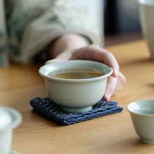 宋青悠然品茗杯功夫茶具茶杯主人杯单杯复古陶瓷手作大号杯