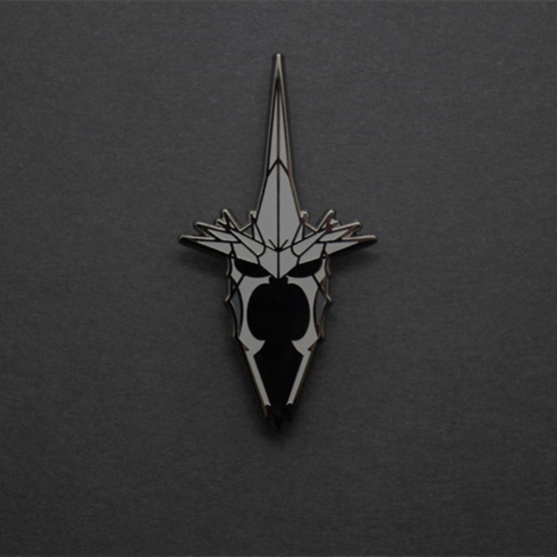 丽煌wish跨境卡通安格玛巫王头盔珐琅别针徽章胸针 diy 个性 别针