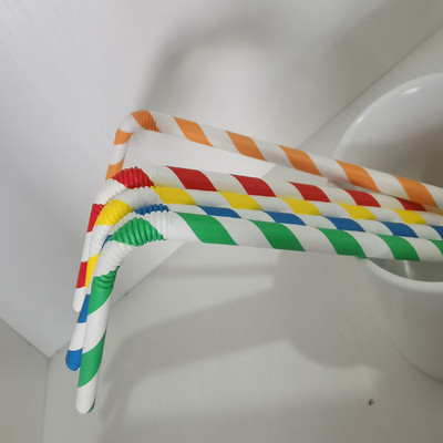 可弯纸吸管  条纹吸管  纯色吸管 可定制 加工