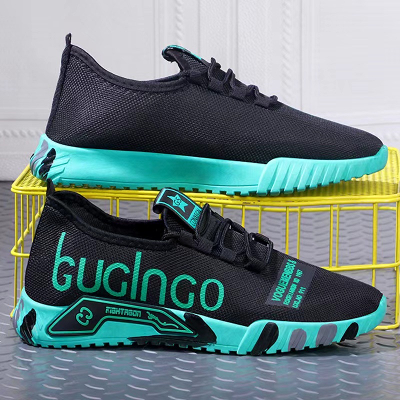 Men's Shoes Spring New Sports Shoes Men's Trendy Casual Versatile Breathable Running Shoes for Junior High School Students