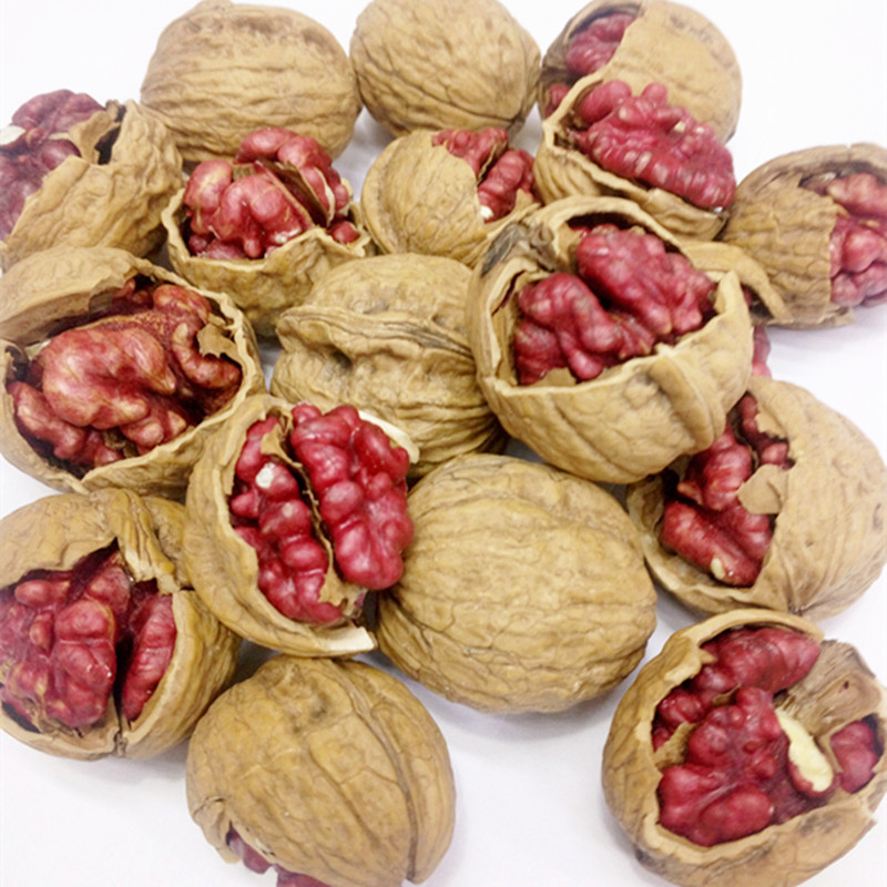 【稀有品种】新货云南红衣核桃薄皮 红皮红心核桃 罕见零食坚果