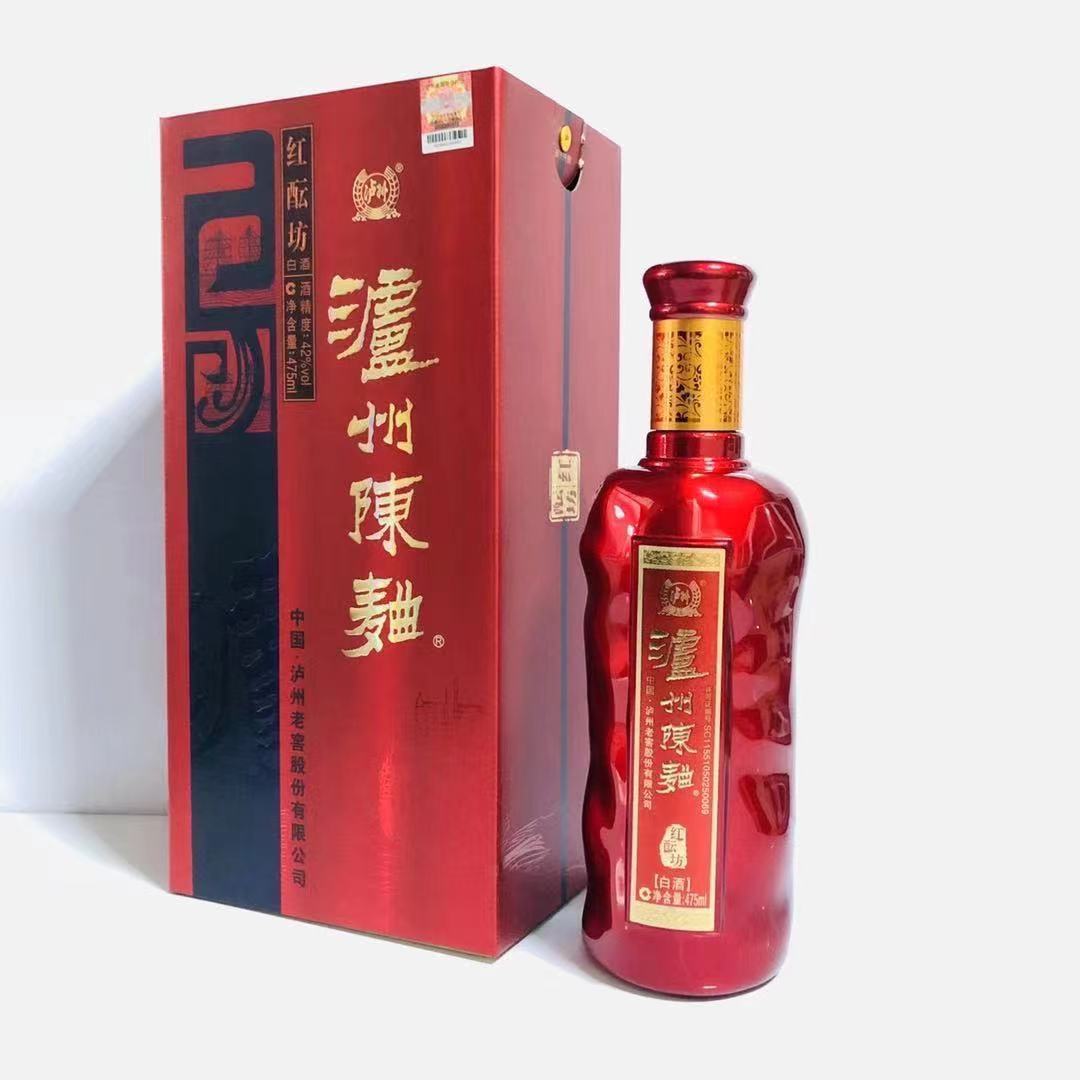 泸州股份有限公司泸州陈曲红酝坊42度1*6红手工盒婚宴送礼