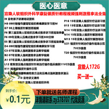 宣蛰外科学人软组织网盘强刺激康复教程全集视频中医针推拿法银质