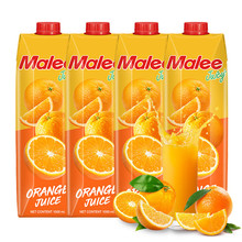 玛丽MALEE 泰国进口 饮料芒果汁橙子汁1L饮料饮品鲜榨 100%纯果汁