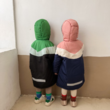 儿童棉服中长款过膝加厚男童棉衣2022新款女童装冬季宝宝棉袄外套